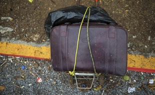 Les bagages d'un migrant. Illustration.
