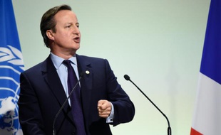 Le Premier ministre britannique David Cameron, le 30 novembre 2015, au Bourget