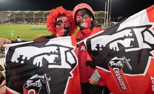 Des supporters des Crusaders, en août 2018.