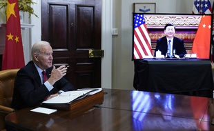 Joe Biden et Xi Jinping ont participé à un sommet virtuelle le 15 novembre 2021.