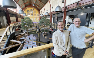 Le président d'Enchanté, le nouvel opérateur de la Gare du Sud, Frédéric Lambert (à d.) avec Emmanuel Ricci, le directeur du site