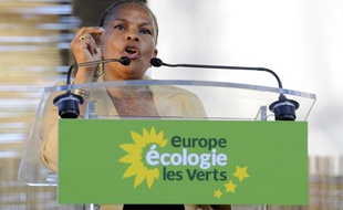 Christiane Taubira aux journées d'été d'EELV à Marseille le 22 août 2013.