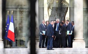 Les réprésentants de l'Afep reçus à l'Elysée le 23 juillet 2012.