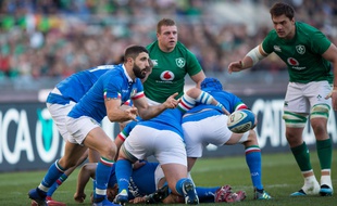 Le match entre l'Italie et l'Irlande lors du Tournoi des VI Nations 2019.