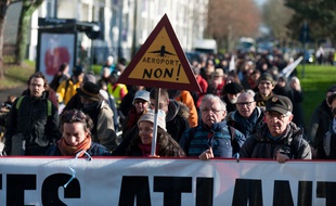 Des opposants au projet d'aéroport de Notre-Dame-des-Landes. M.Pattier/Sipa