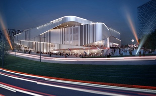 Le projet de la future Arena par le cabinet d'architectes Chabanne.