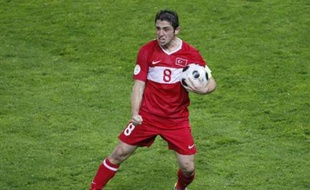 Le Turc Nihat, héros du match face à la République tchèque (3-2) dimanche 15 juin 2008, au premier tour de l'Euro 2008.
