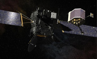 La sonde spatiale Rosetta et l'atterrisseur Philae ont été lancés en 2004.