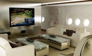 Le salon privé de l'A380 version luxe