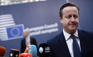 Le Premier ministre britannique David Cameron le 19 février 2016 à Bruxelles