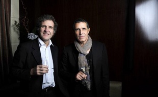 Julien Cler et son frère Gérard Leclerc en 2010.
