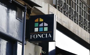 Le logo d'une agence Foncia le 1er octobre 2014.
