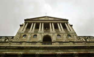 La Banque d'Angleterre photographiée le 13 janvier 2004 à Londres, ne devrait pas augmenter ses taux en 2016BRITAIN-BANK OF ENGLAND