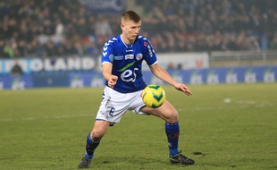 Jérémy Grimm s'emploie balle au pied à conter la victoire du Racing face à Bourg-Péronnas. (Archives)