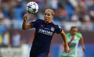 Ada Hegerberg, ici lors de la dernière finale de Ligue des champions contre Wolfsburg, le 24 mai à Kiev.