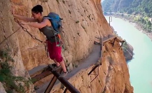 Le Caminito del Rey avant sa rénovation