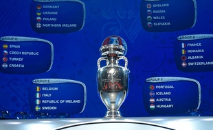 Le tableau final de l'Euro 2016 après le tirage au sort, le 12 décembre 2015 à Paris.