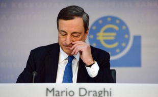 Mario Draghi, président de la Banque centrale européenne, le 5 juin 2014 à Francfort en Allemagne
