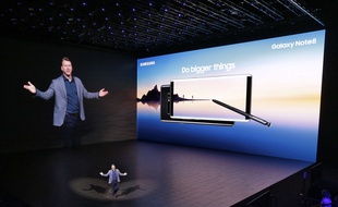 Samsung a présenté son Galaxy Note 8 le 23 août 2017 à New York.