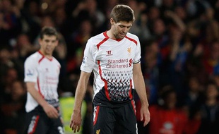 Steven Gerrard, capitaine et milieu de terrain de Liverpool, le 5 mai 2014, contre Crystal palace.