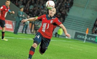 Le joueur du LOSC, Florent Balmont.