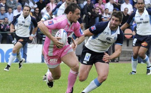 Lionel Beauxis. lors de la 24 eme journee du Top 14 de rugby en 2008. Le Stade Francais avait battu Castres 44 a 15 au stade Jean Bouin a Paris.