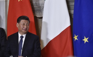 Le président chinois Xi Jinping en Italie le 23 mars 2019.