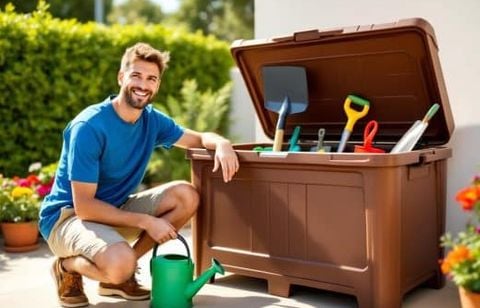 Pas de place pour ranger vos outils ? Ce coffre de jardin 270 L est à 39,90 € chez Leroy Merlin (au lieu de 49,90 €)