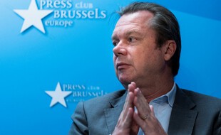 Jérôme Rivière, eurodéputé RN, le 2 octobre 2019 à Bruxelles.