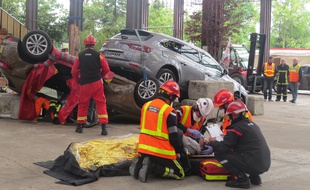 Le challenge national des pompiers à Nantes