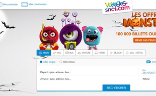 Le site voyages-sncf.com