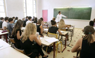 La rentrée scolaire à Nice, le 5 septembre 2009, au lycée Massena.
