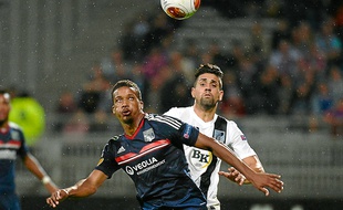 Alassane Pléa, lors de Lyon-Vitoria Guimaraes, en octobre 2013.