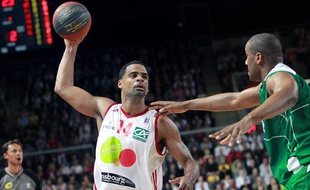Ricardo Greer lors de la finale de Pro A entre Strasbourg et Nanterre le 29 mai 2013.