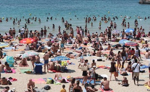 La plage des Catalans, à Marseille.