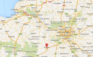 Vue Google Maps de Chartres.