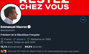 Joachim Son-Forget s'est fait passer pour Emmanuel Macron sur Twitter.