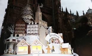 Strasbourg: Une maquette en papier, toute mimi, pour se mettre dans l'ambiance du marché de Noël
