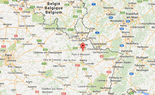 Google map de Marly en Moselle.