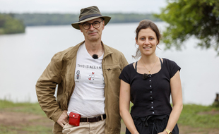 Christophe et sa fille Claire, dans la saison 14 de Pékin Express.