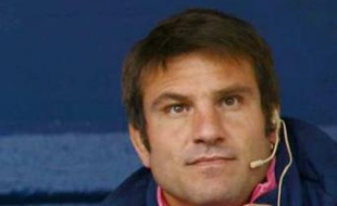 Fabrice Landreau, l'entraîneur des avants du Stade Français, le 18 octobre 2008 Jean-Bouin.