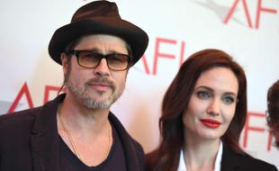 Brad Pitt et Angelina Jolie aux AFI Awards le 9 janvier 2015.