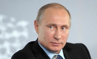 Le président russe Vladimir Poutine le 10 juin 2014 à Moscou