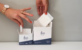 Jho est une nouvelle marque de serviettes et tampons bio