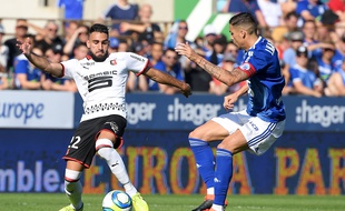Jonas Martin (à droite), contre Rennes.