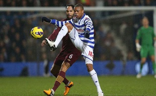 Loïc Rémy sous les couleurs de QPR, le 29 janvier 2013 en Angleterre.