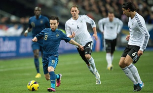 Mathieu Valbuena face à l'Allemagne, en 2013