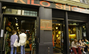 Entrée du magasin Kilo-Shop, rue de la Verrerie, 4e arrondissement de Paris