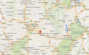 Localisation de Villefontaine en Isère.