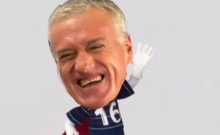 Détournement de la mascotte en Didier Deschamps